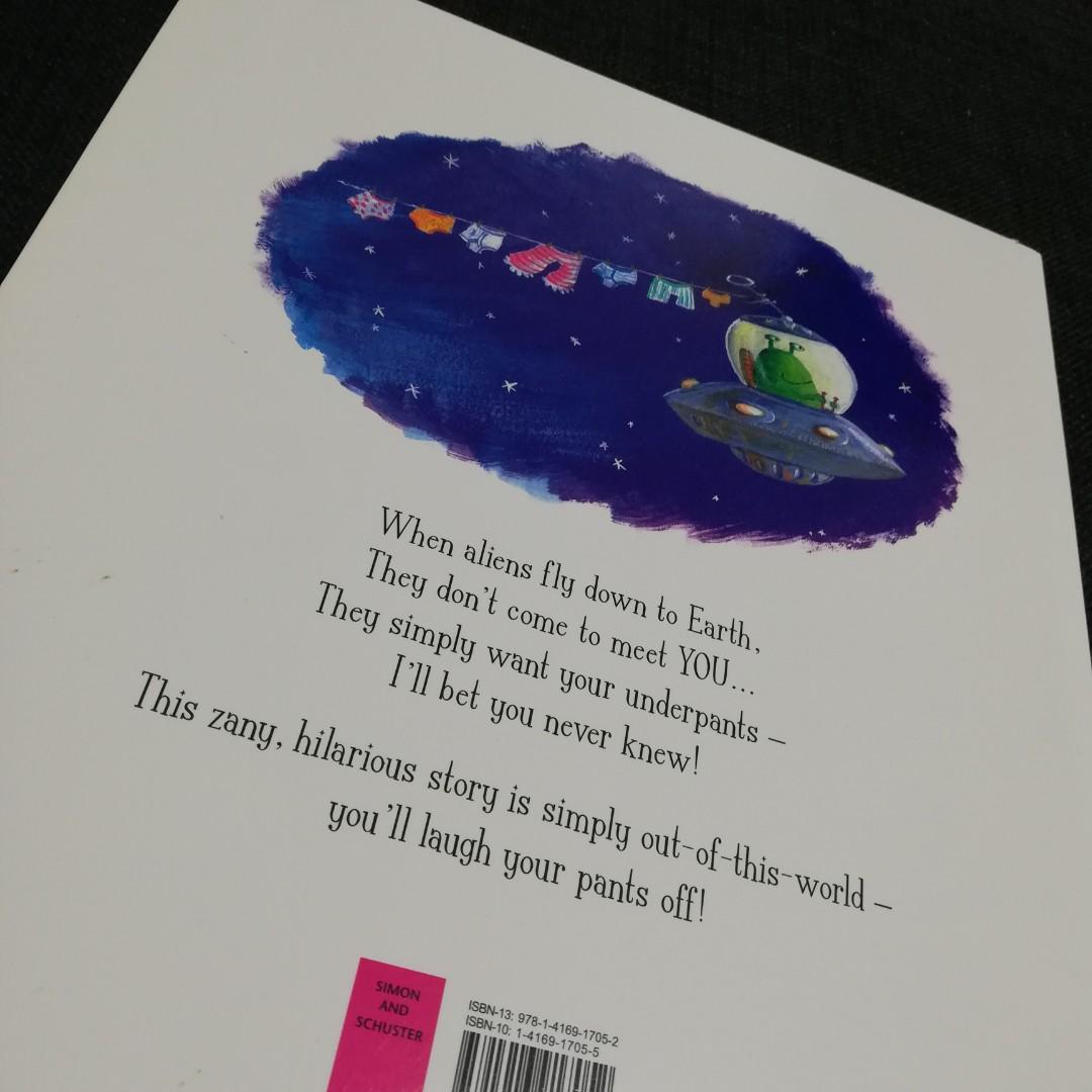 Aliens Love Underpants (Category: Children's Books) located in Makati City. Submitted by playasyougrow (Listing ID 1071088863, Image 2). Description: Preloved Book like New Paperback A totally zany story with some of the silliest illustrations to appear in many seasons, which is to say that Aliens Love Underpants will be a sure-fire hit among toddlers and beginning readers. When little aliens fly down to Earth, they don't come to visit because th