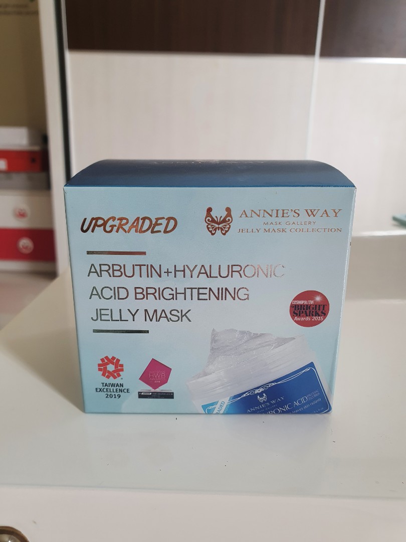 Annie's Way Arbutin + Hyaluronic Acid Brightening Jelly Mask, Kesehatan