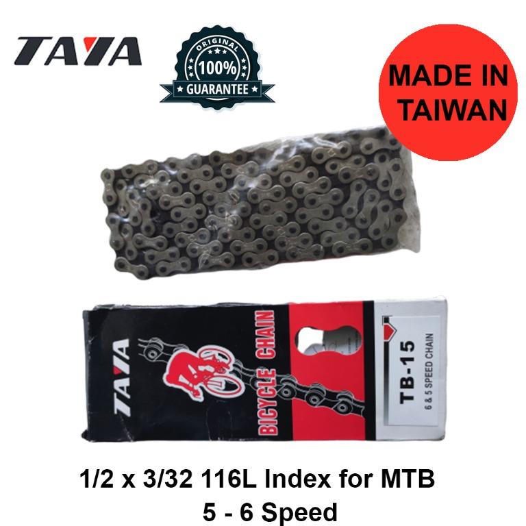 Bicycle Chain Taya Chain TB-15 5 Speed 6 Speed Made in Taiwan Bike ...