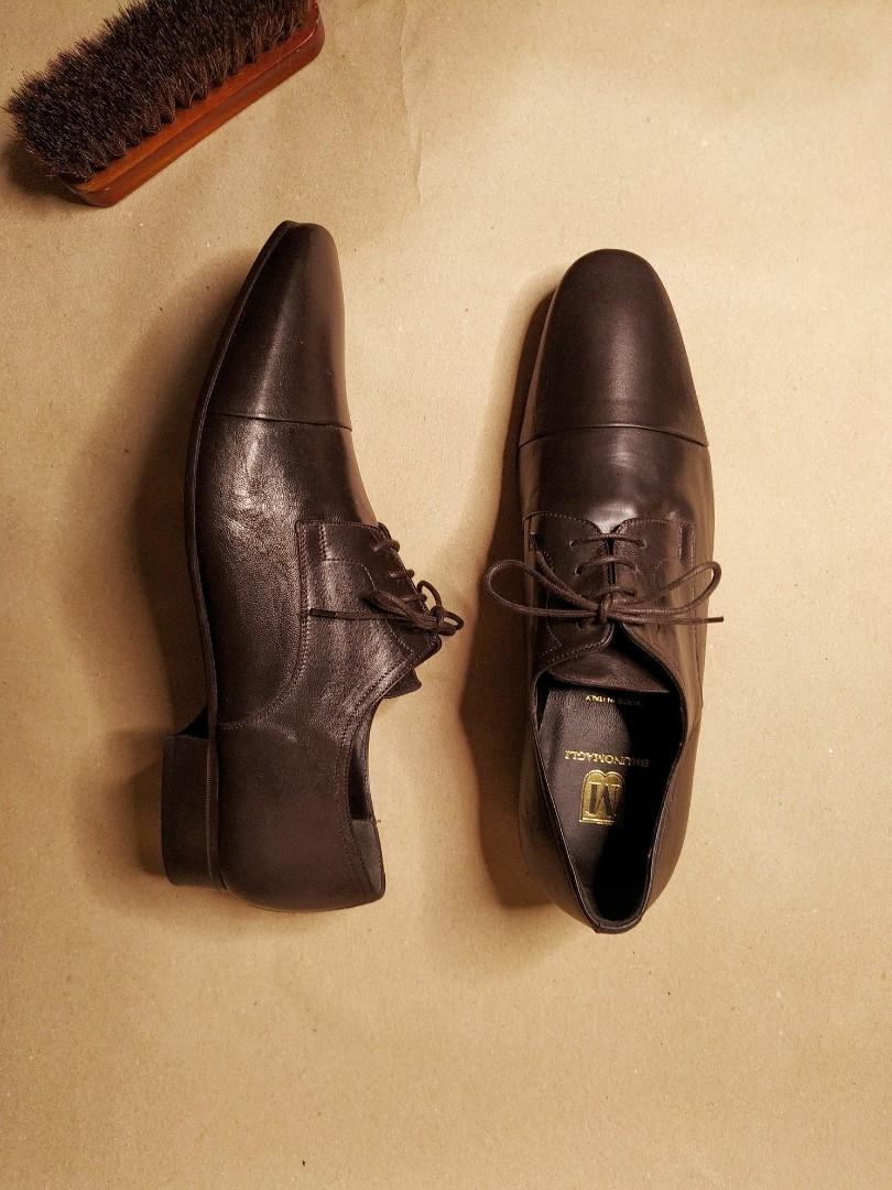 Bruno magli martico cap toe sale leather derby