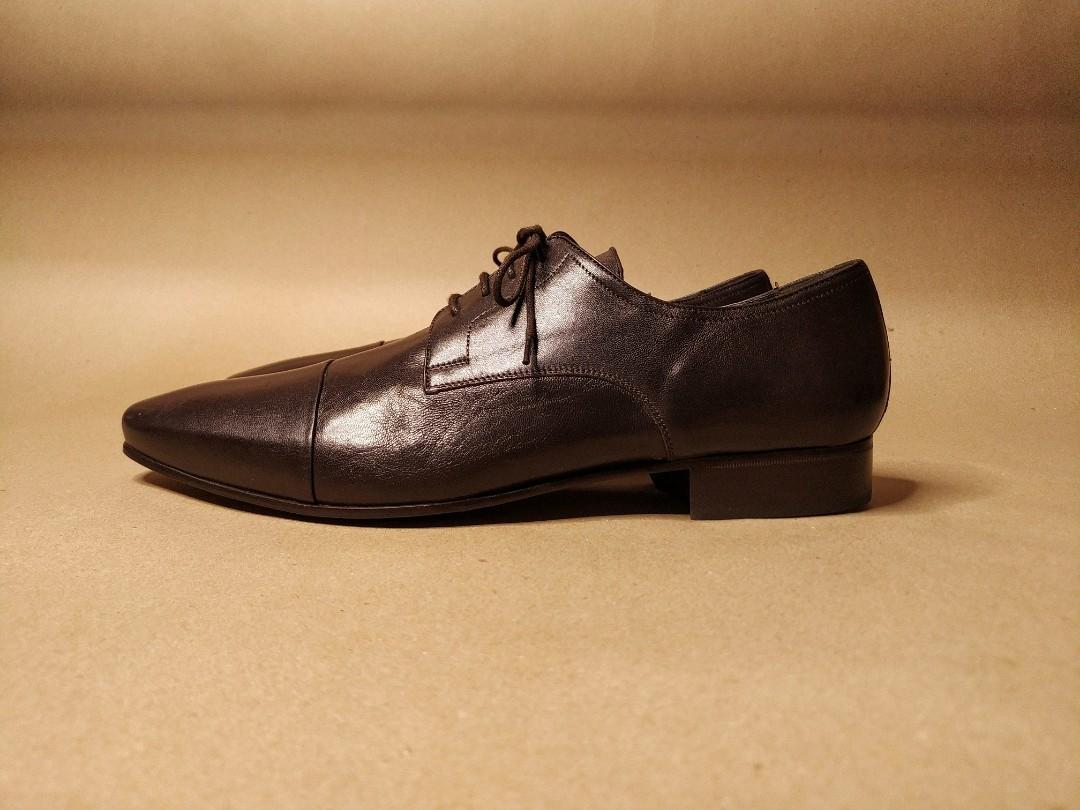 Bruno Magli Martico Cap Toe Derby Lace Up in Dark Brown Dress Shoes For Men