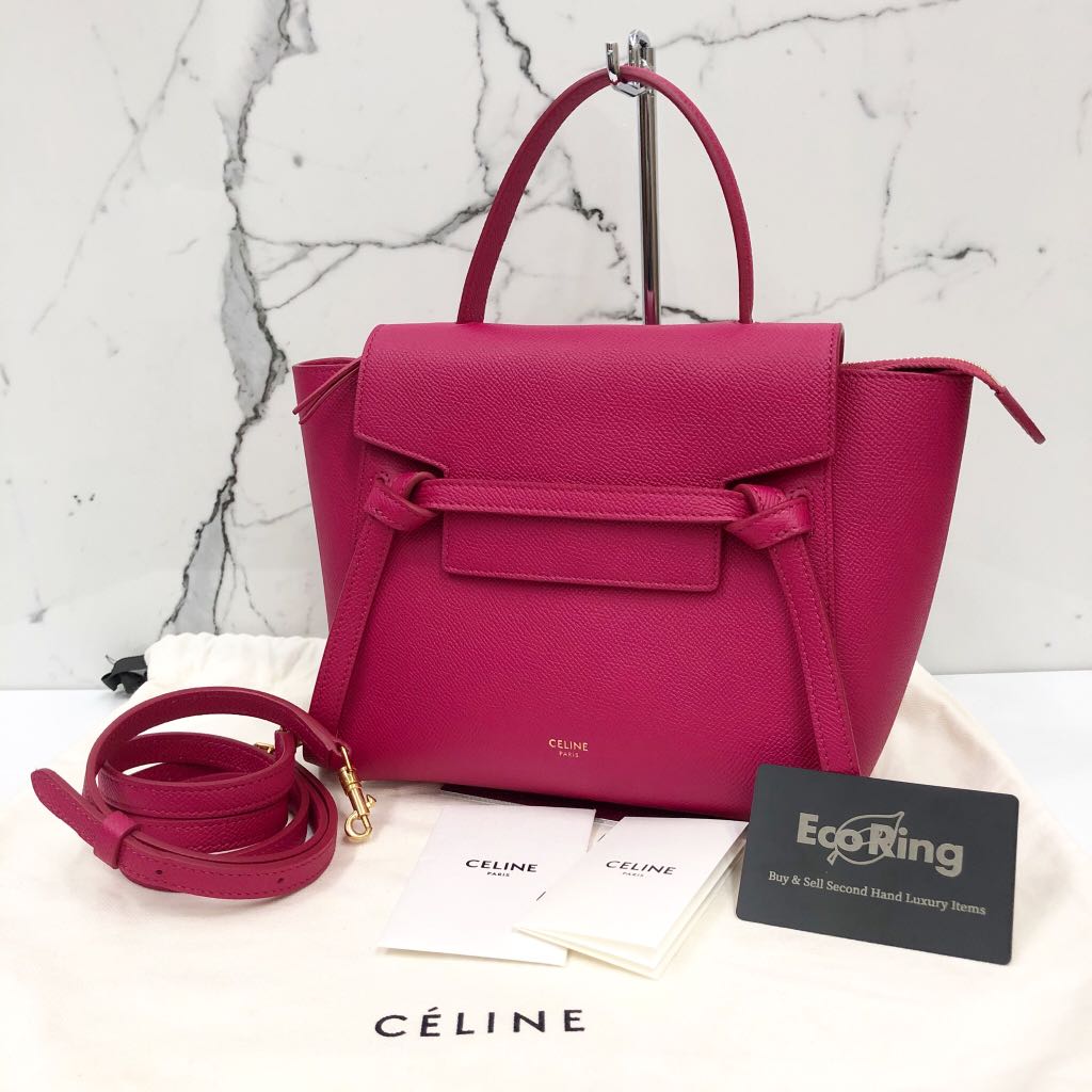 MID YEAR SALE] Celine nano belt bag in nude pink, Luxury, Bags & Wallets on  Carousell