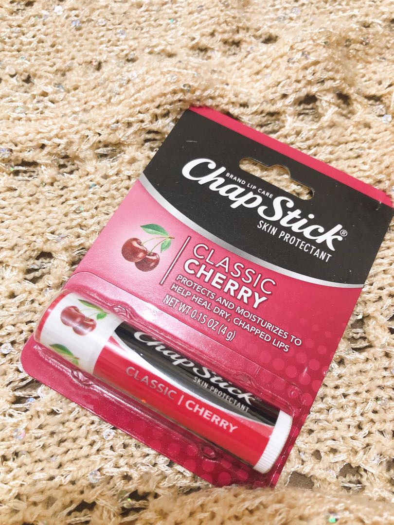 chapstick brand chapstick on Chapstick Classic Cherry Lip Balm Beauty Personal Care Face Face Care On Carousell