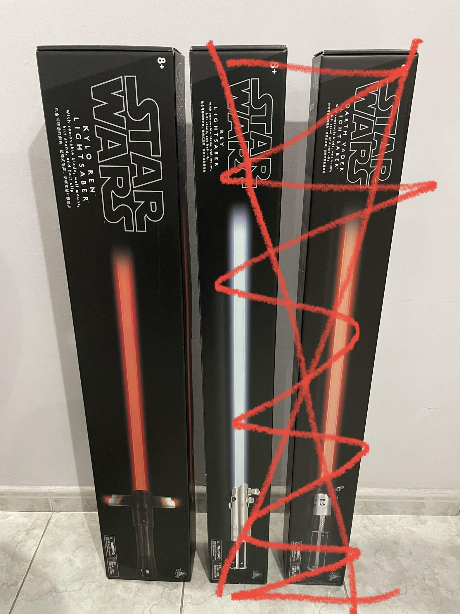Disney Parks Exclusive Star Wars Fx Force Lightsaber W Removable Blade Kylo Ren Rey Darth