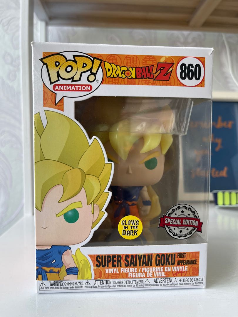 goku glow in the dark pop