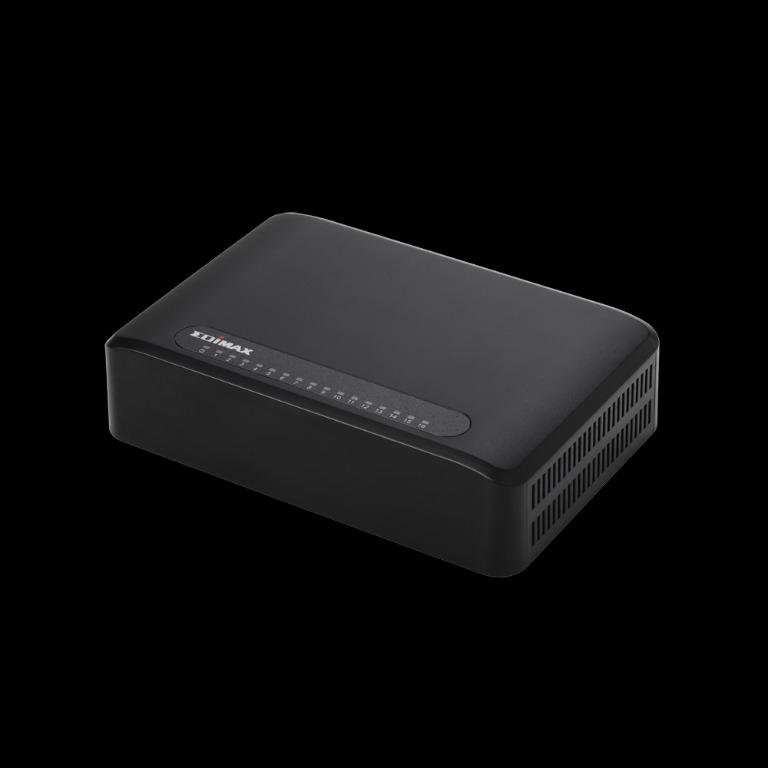 Edimax ES-3316P 16 Port Fast Ethernet Switch (Category: Networking) located in Quezon City. Submitted by parabellum_outlet (Listing ID 1071005694, Image 2). Description: Complies with IEEE802.3, IEEE802.3u standards Supports auto MDI/MDI-X crossover detecting and auto correction Supports IEEE802.3X flow control for full duplex and back pressure flow control for half duplex Wire speed packet filtering and forwarding rate Store and forward architec