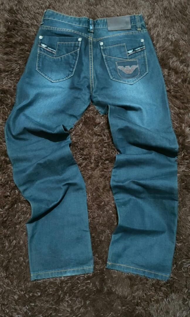 Emporio armani jeans, Fesyen Pria, Pakaian , Bawahan di Carousell