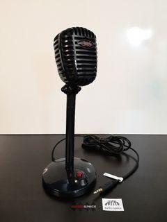 F13 Black Retro Microphone Wired Studio Noise Cancelling Condenser