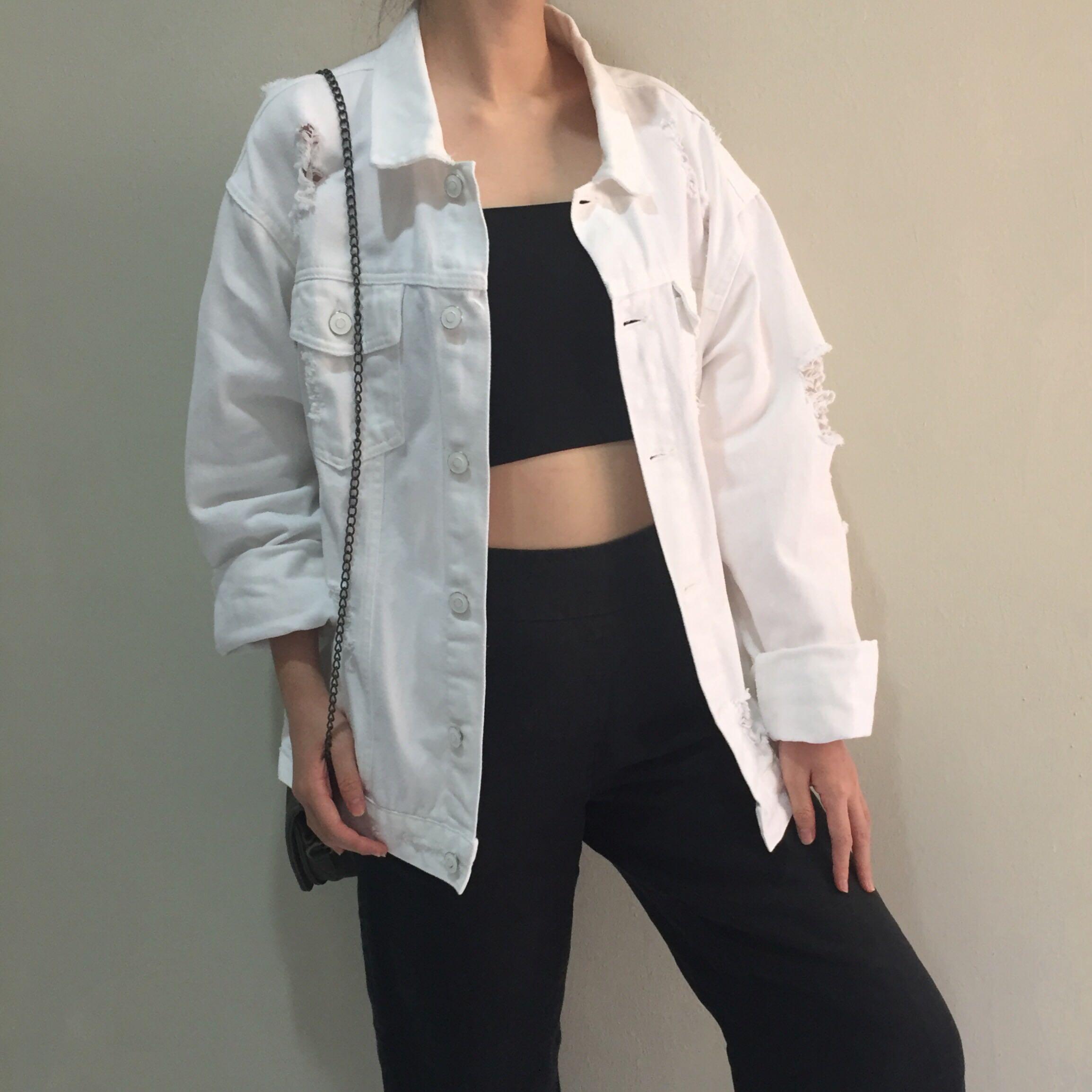 forever 21 oversized denim jacket