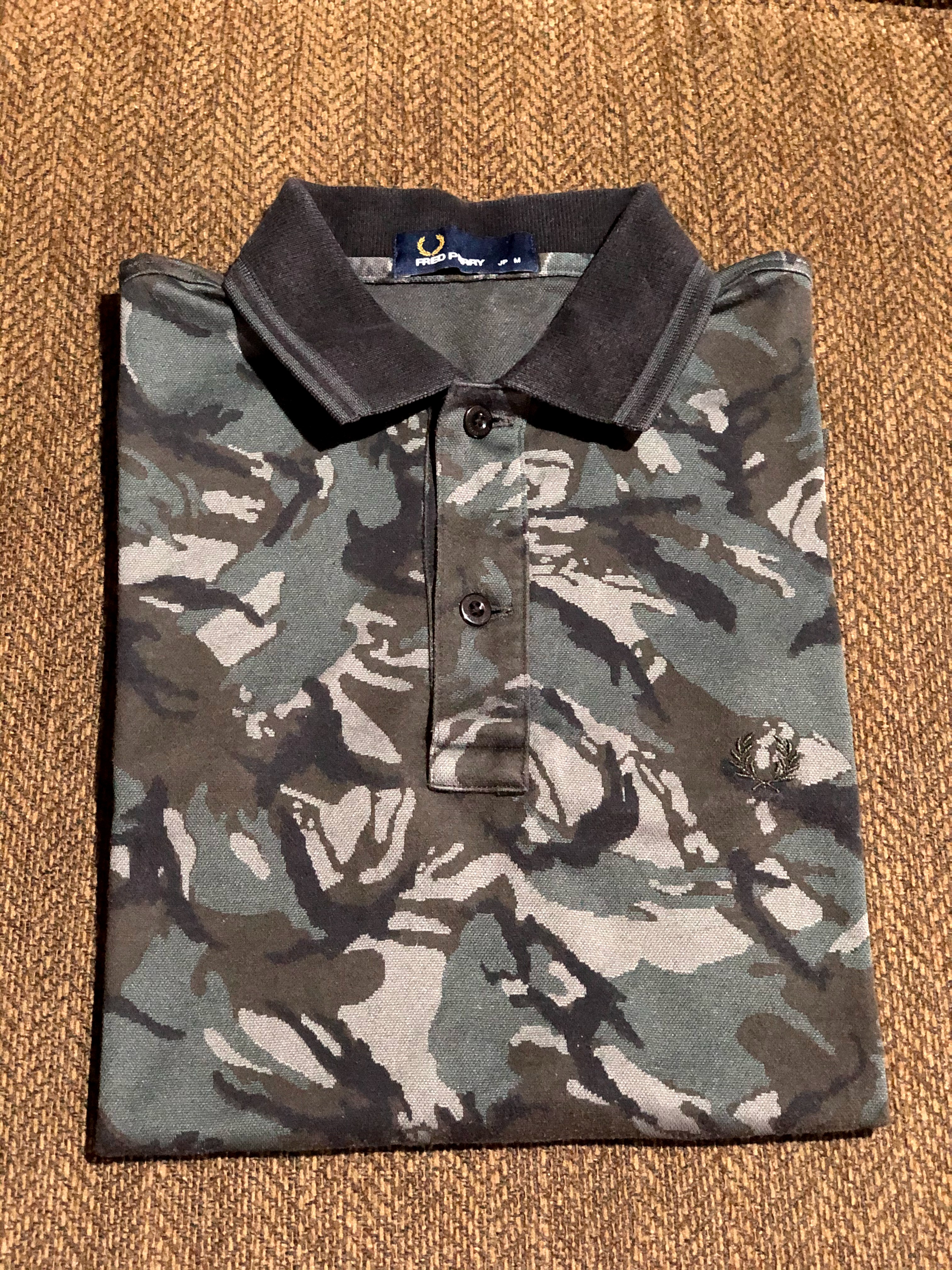 Fred perry deals camouflage shirt