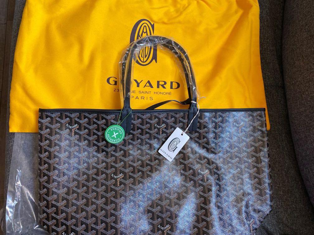 Goyard Saint Louis Tote Goyardine PM Black