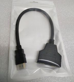 HDMI Splitter HDMI-1x to HDMI-2x Adapter