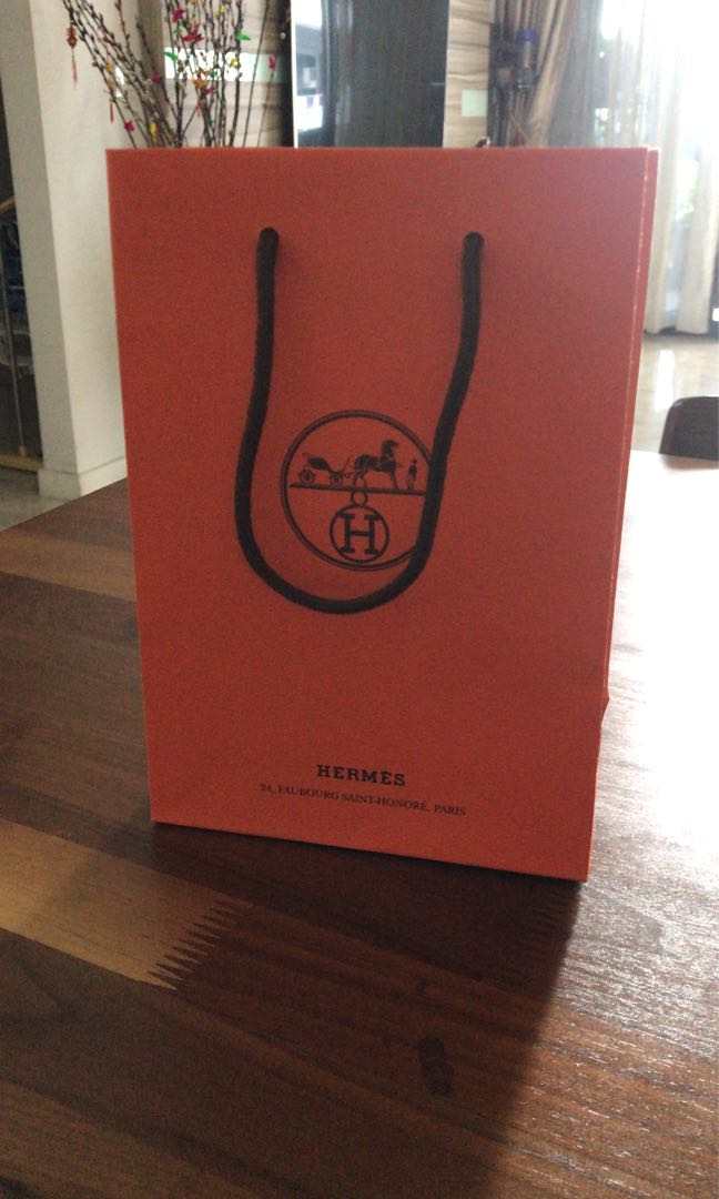 Hermes paper bag, Everything Else on Carousell