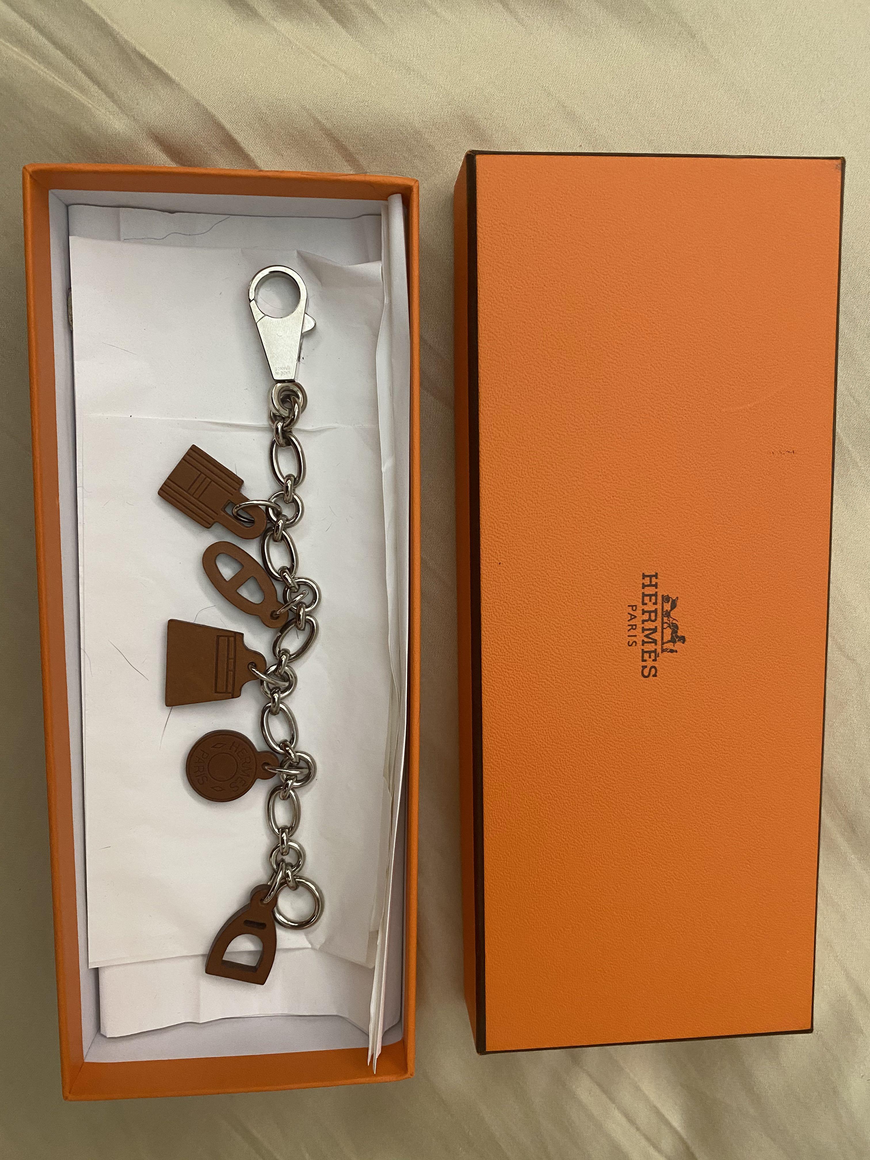 Hermes Breloque Olga Bag Charm Gold Limited Edition New w/Box