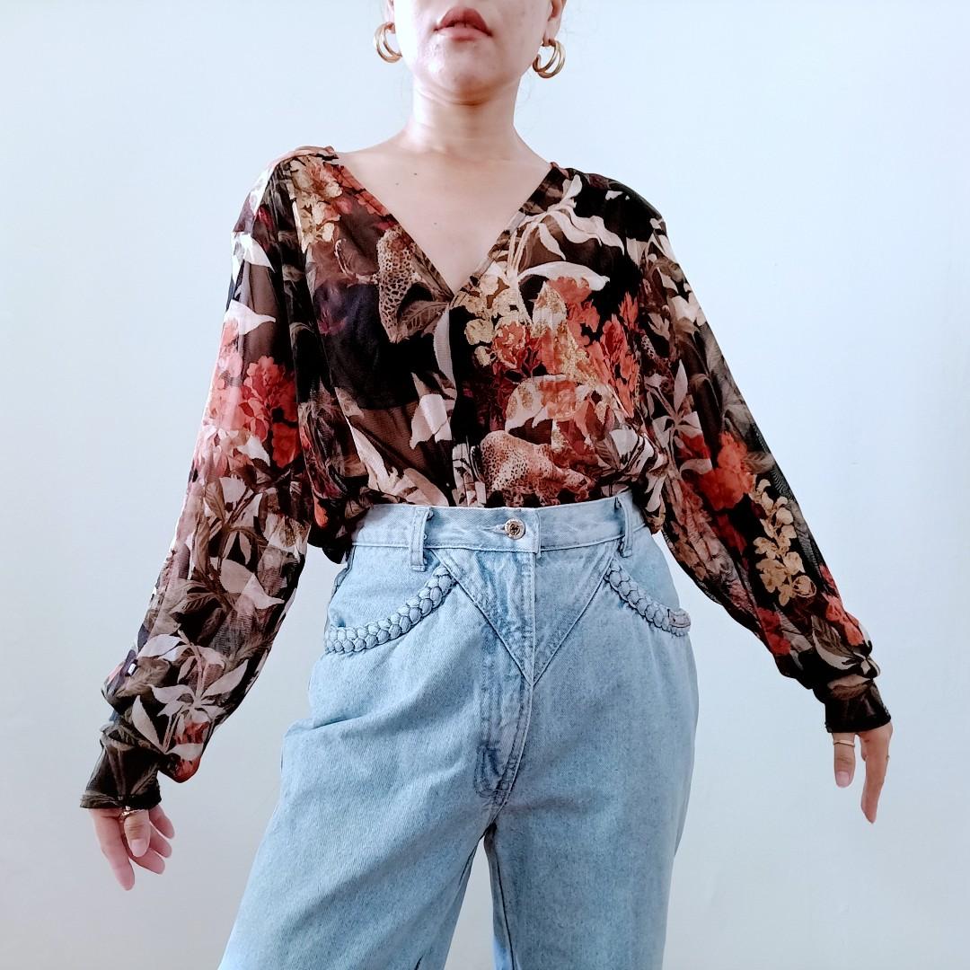 wrap style blouse