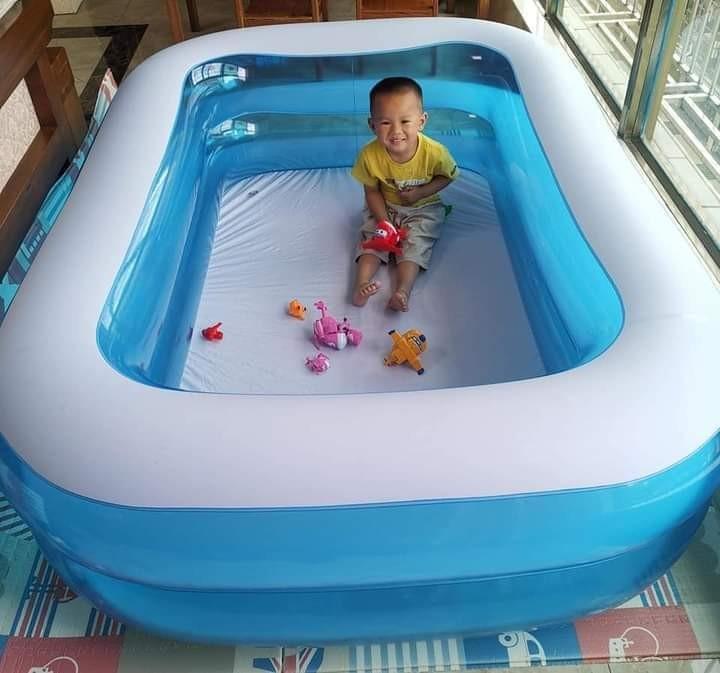 INDOOR SWIMMING POOL (Category: Bathtub & Bath Accessories) located in Mandaluyong City. Submitted by shopmla (Listing ID 1070990075, Image 1). Description: INDOOR SWIMMING POOL Php 1,500. free delivery MM SIZE: 201 CM X 150CM X 51 CM Bdo Bpi family Gcash.