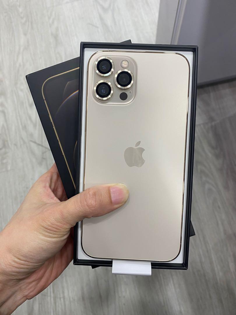 美品】iPhone12pro 512GB ゴールド-