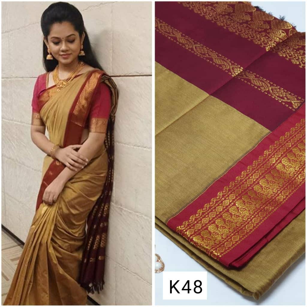 kalyani cotton in 2024  Bridesmaid saree, Cotton saree blouse, Silk sarees