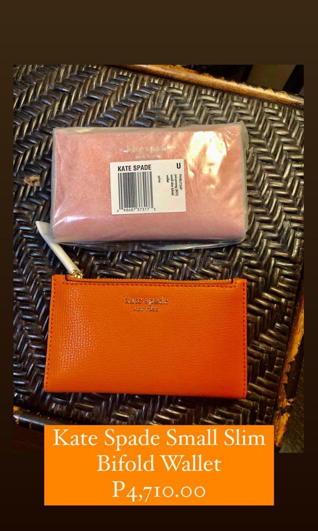 orange kate spade wallet
