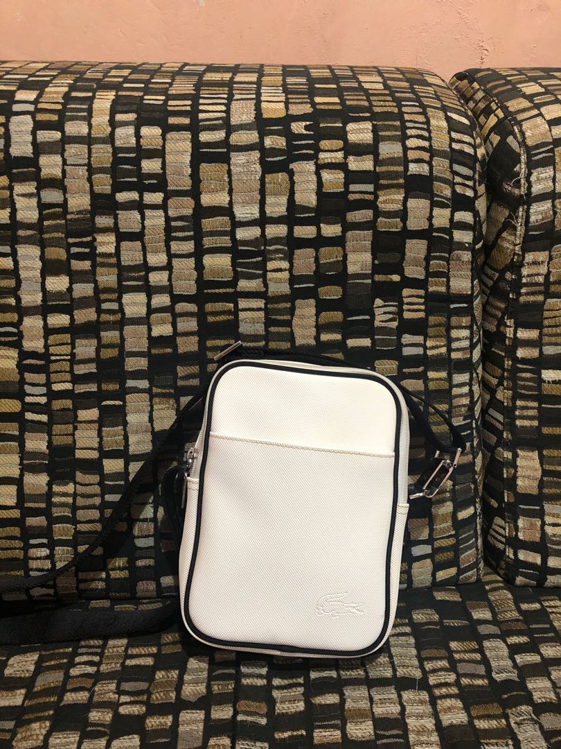 Lacoste white deals sling bag
