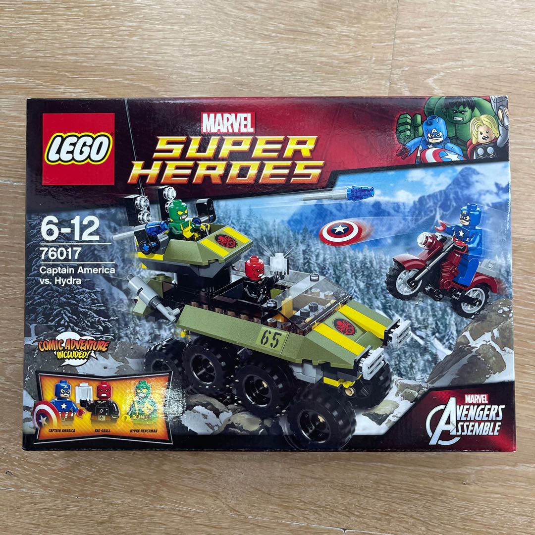 Lego 76017 Avengers Captain America vs. Hydra, 玩具 & 遊戲類, 玩具 Carousell