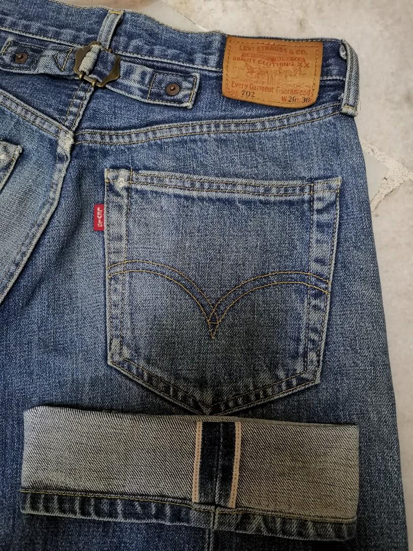 Levis 702xx big E selvage, Men's Fashion, Bottoms, Jeans on Carousell