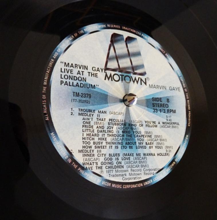 Marvin Gaye : Live At The London Palladium (LP, Vinyl record album