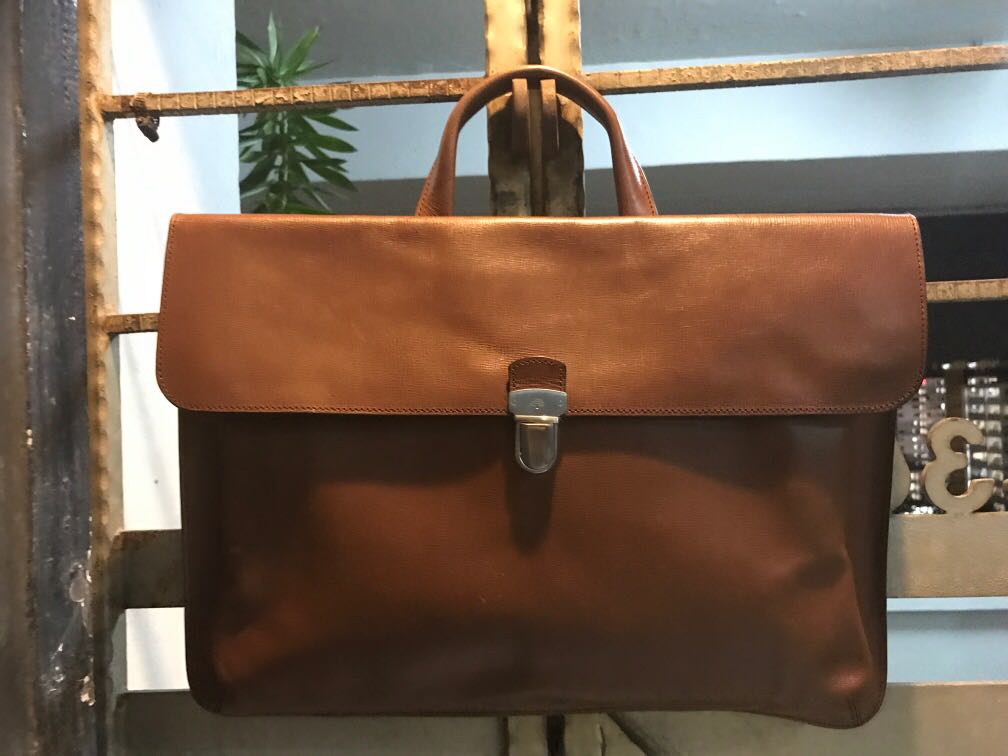 Mulberry Briefcase in full leather, Men's Fashion, Bags, Briefcases on Carousell