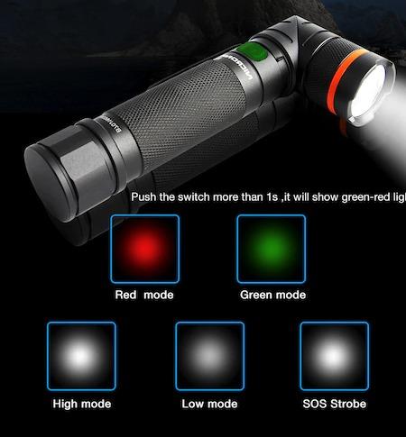 NICRON B70 Magnet Rechargeable Twist Flashlight (Category: Construction Tools & Equipment) located in Marikina City. Submitted by skowshop (Listing ID 1071052761, Image 2). Description: 1.Strong Aluminum body with patent high quality anodizing finish for outdoor, hunting etc. 2.Patent 90 twist head with 360 magnet hands free lighting for different angle 360 rotary clip can be mount on body pocket. 3.Red and green signature lamp for special use(lo