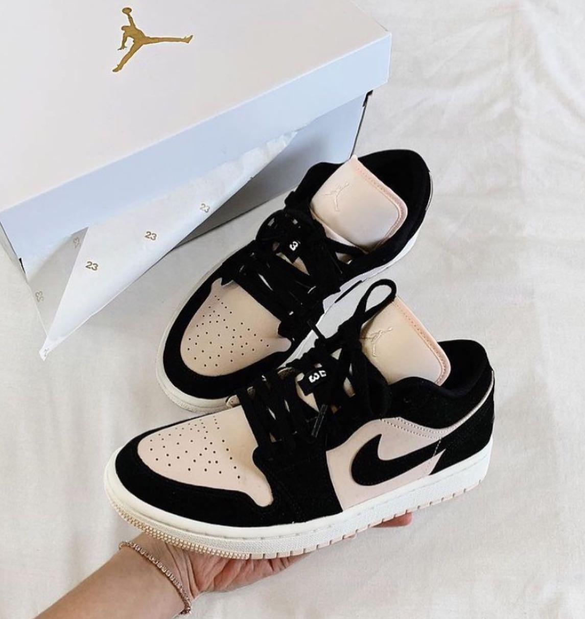 Nike Air Jordan 1 Low Black Guava Ice Women S Fashion Shoes Sneakers On Carousell
