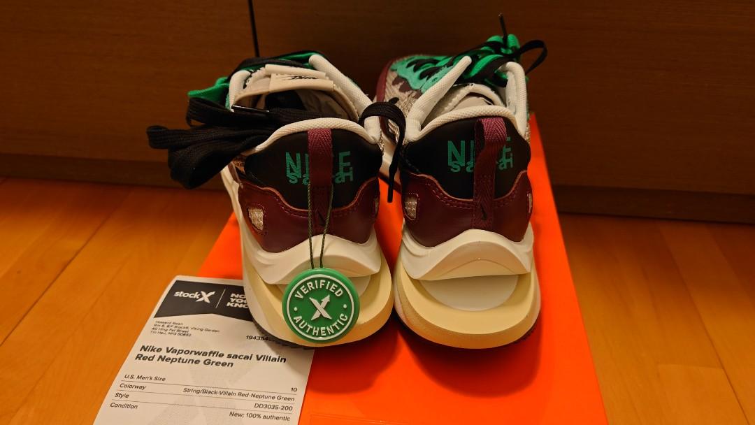 nike vaporwaffle sacai villain red mens neptune green stores