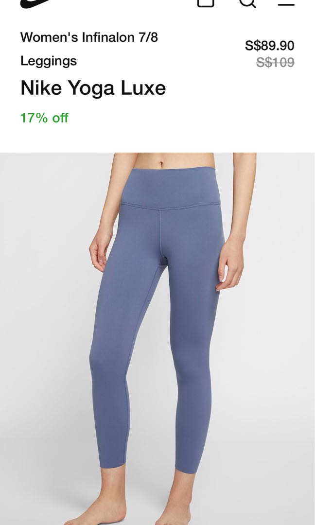 Nike Yoga Luxe Leggings (XS), Women's Fashion, Activewear on Carousell