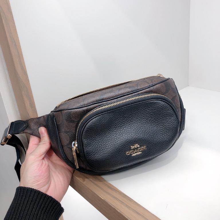 Coach court belt bag black Clearance
