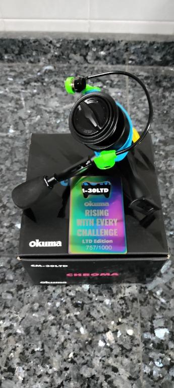 Okuma Chroma Spinning Reel (Limited Edition) CM-30LTD, Sports Equipment,  Fishing on Carousell