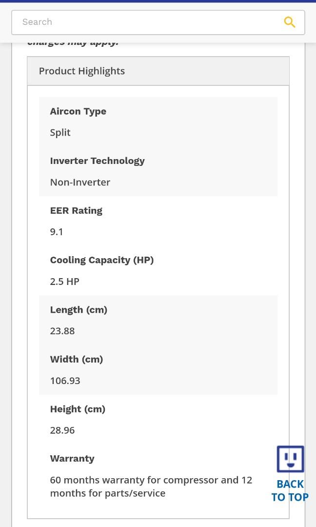 PANASONIC SPLIT TYPE (Category: Air Conditioning and Heating) located in Pasig City. Submitted by aronlinebazaar (Listing ID 1070964122, Image 2). Description: Bought in 2016 Used in our old office, regularly cleaned twice a year. Dismantled in August 2020 Sold As is Where is. With free bracket RFS: Brought this home but I realized the hp it is too big for the intended space Can be swapped to a lower hp, window inverter type. Slightly negotiable.