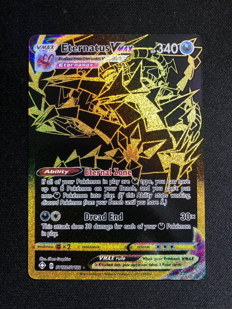 Pokemon Card Eternatus Vmax Hobbies Toys Toys Games On Carousell