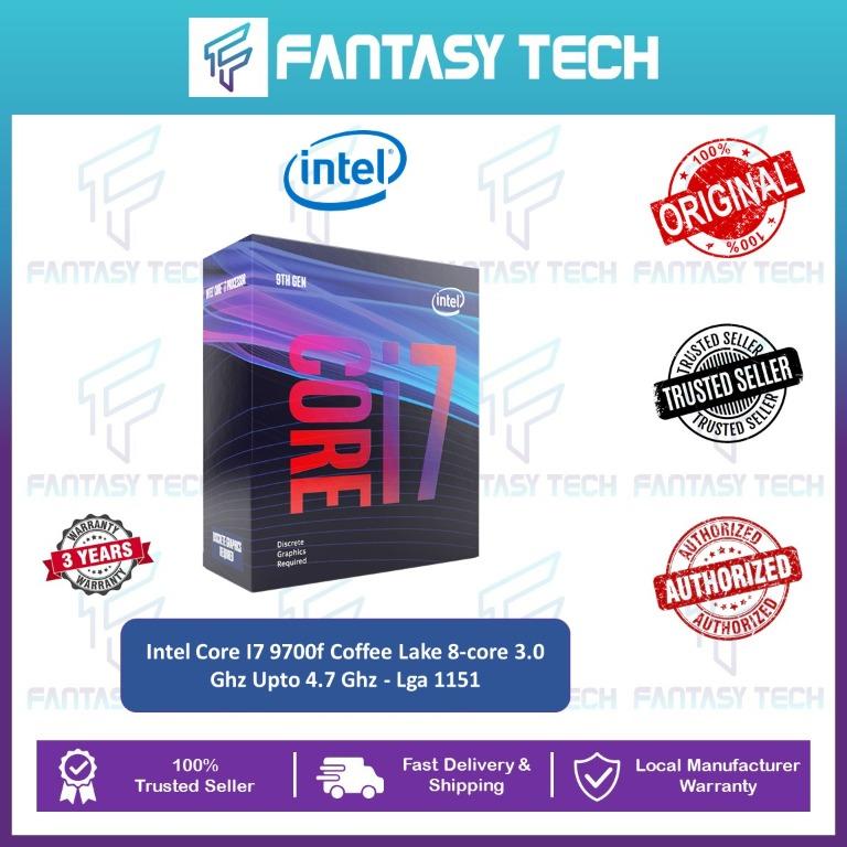 Box Intel Core I7 9700f 3 0ghz 12m Cache 8core Cpu Processor Lga1151 No Graphic Electronics Others On Carousell