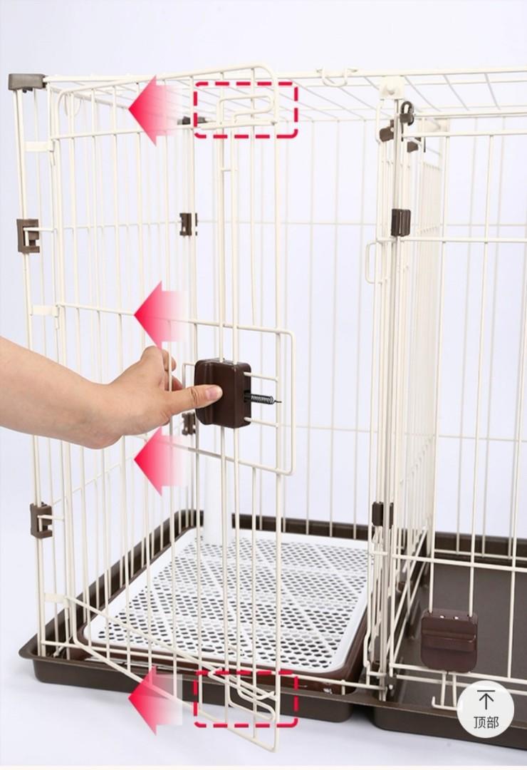 Puppy cage / crate with inbuilt divider and doors ideal for potty