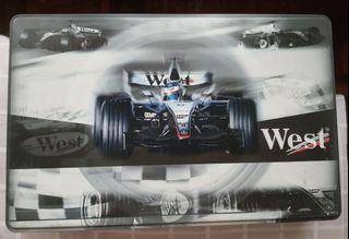 SPECIAL OFFER !! Rare vintage WEST Mclaren F1 racing edition cigarette metal box