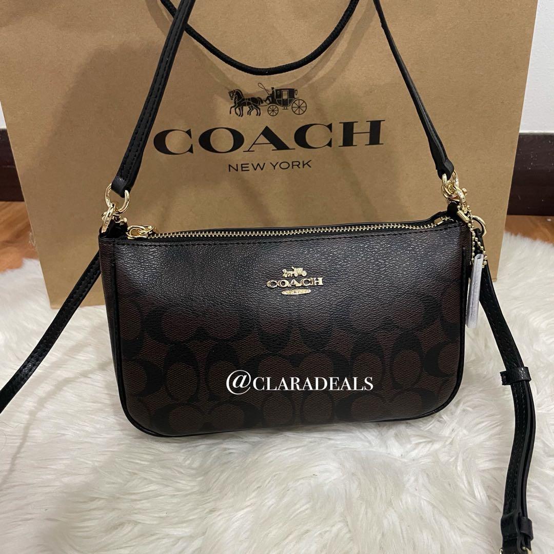 Coach sale handle pouch