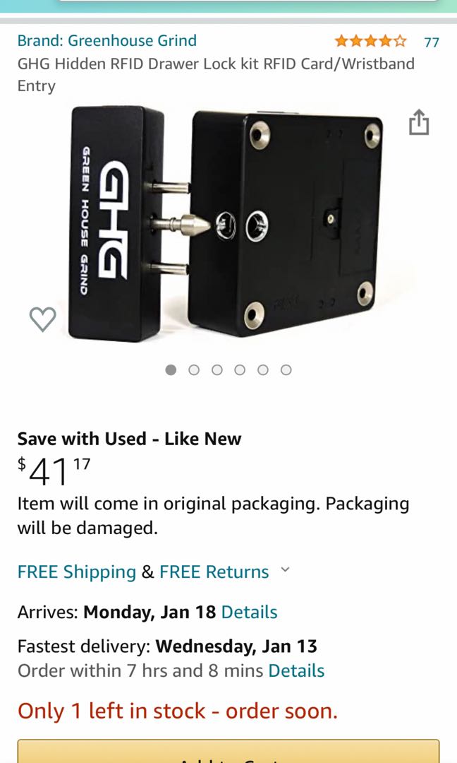 RFID lock, Furniture & Home Living, Furniture, Shelves, Cabinets ...