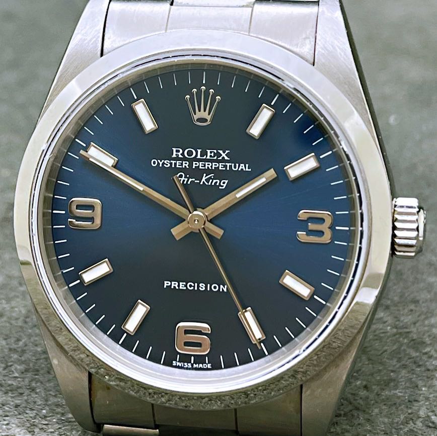 Rolex Blue Dial Air King 14000M Full 