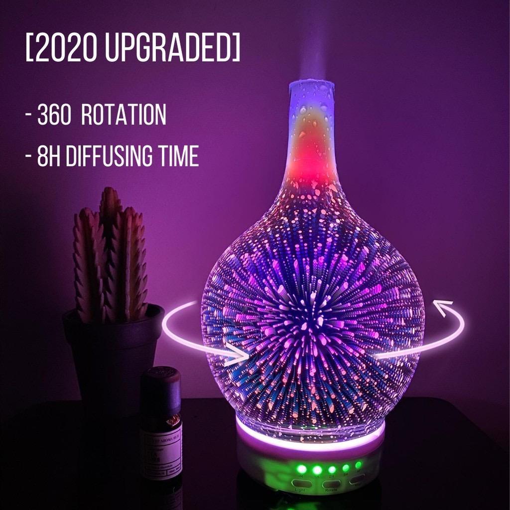 Rotatable Aromatherapy Diffuser (Category: Home Fragrance) located in Singapore. Submitted by teddynco (Listing ID 1070946091, Image 3). Description: 【2020 Upgraded Rotatable Aromatherapy Diffuser】 Our Aromatherapy essential oil diffuser adopts the use of ultrasonic technology and works extremely quiet. No heat is used while diffusing thus making it safe for kids and pets. Continuous cool mist disperses pleasant scents to give your home a fresh, 
