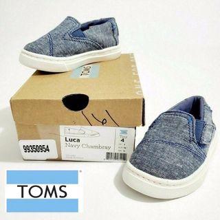 SALE‼️AUTHENTIC TOMS LUCA Navy Chambray U.S $35.99