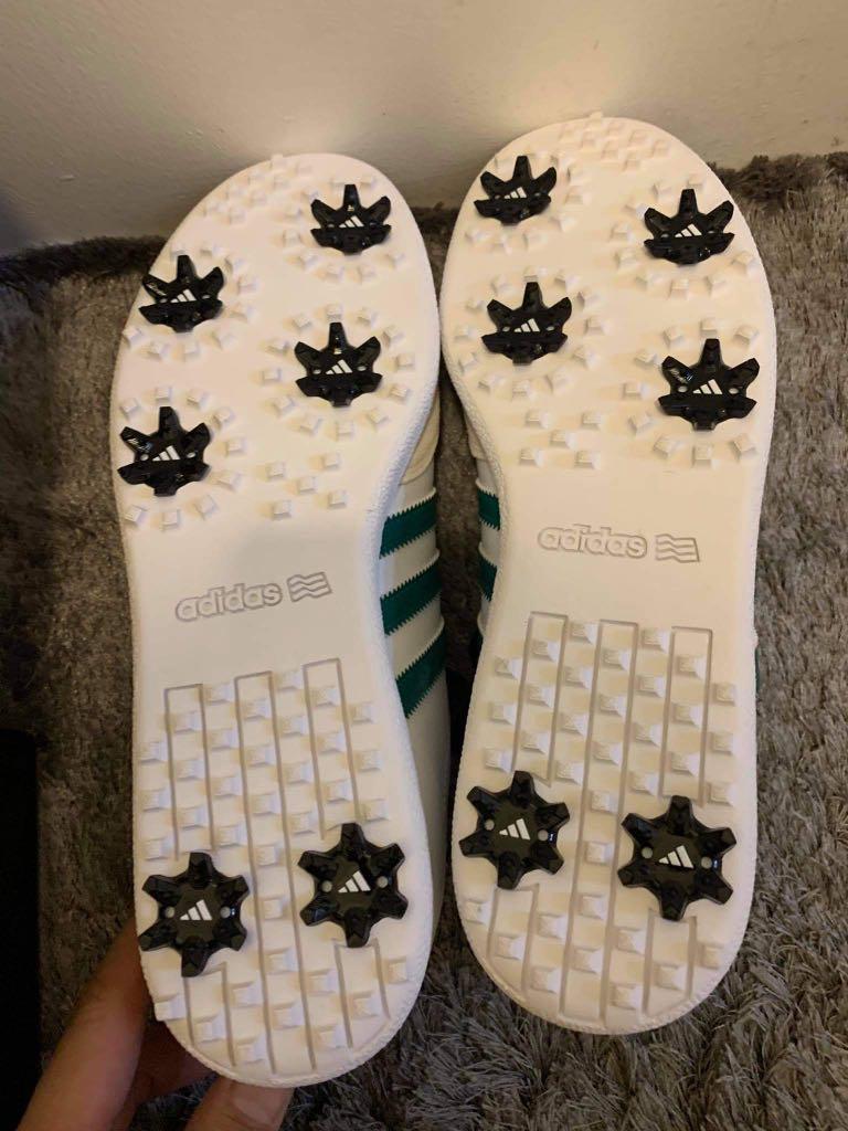Samba Golf shoes (Category: Golf) located in Quezon City. Submitted by raymondhakobo (Listing ID 1071024626, Image 2). Description: ADIDAS SAMBA GOLF SHOES BLACK - 13, 8.5, 8 Green - 13, 9.5, 8.5, 8, 7, ALMOST SOLD OUT 1 pair per size remaining FREE DELIVERY Nationwide Php 7,500.00.