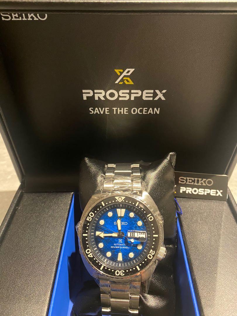 Seiko Prospex King Turtle Manta Ray Save the Ocean SRPE39K1, Luxury,  Watches on Carousell