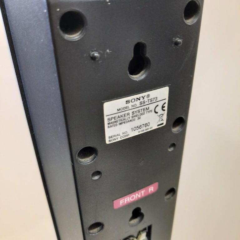 Sony Speakers SSTS73 Floor Stand Wall Mount Surround Sound Home Theatre Theater Amplifier