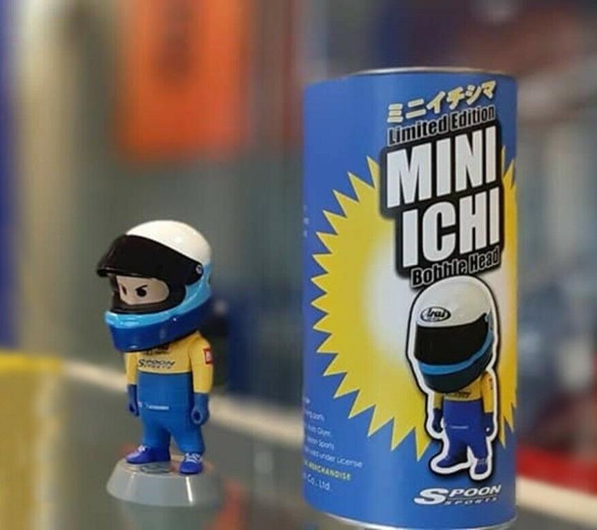 公式の Spoon ミニ イチシマ Mini ICHI バブルヘッド人形 中古品