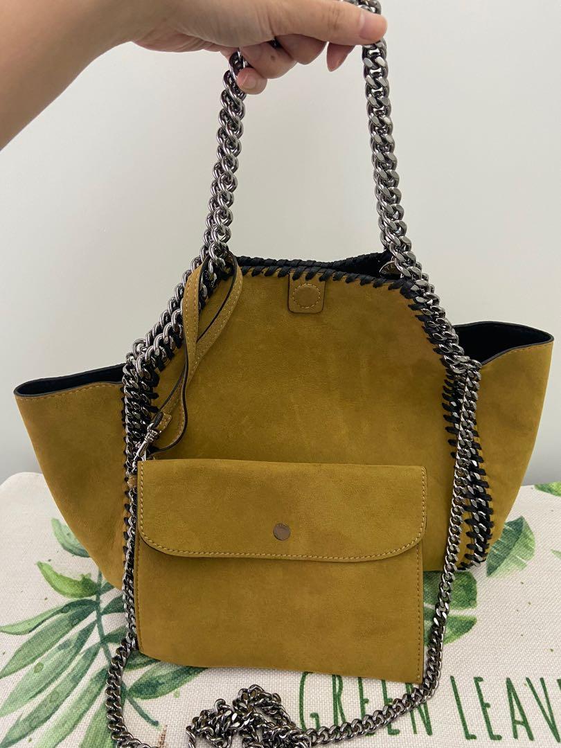 Mini reversible faux store leather tote bag