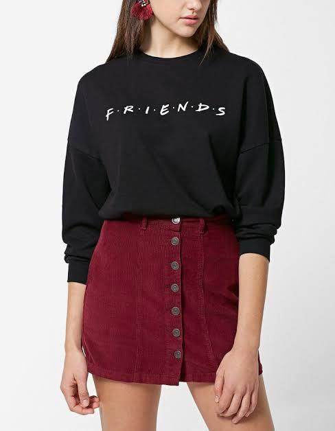Stradivarius friends sweatshirt outlet